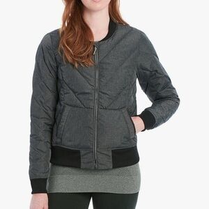 Lole grey duck down puffer jacket